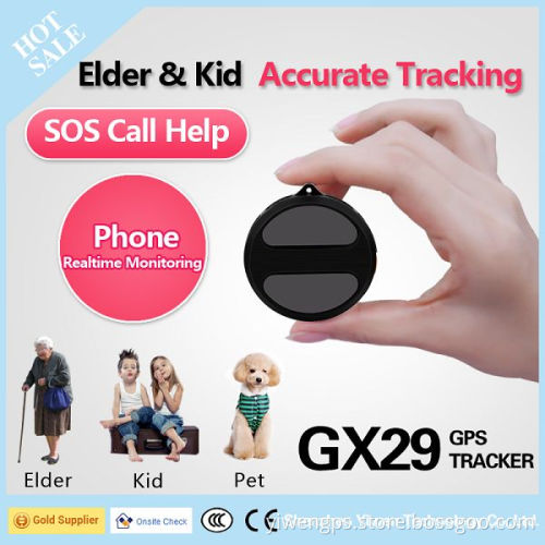 Yiwen Cheap Mini GPS GSM Tracker GX29 with New Color Black